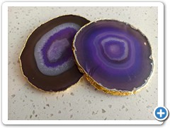22. Natural Gemstone Coaster (Purple) 